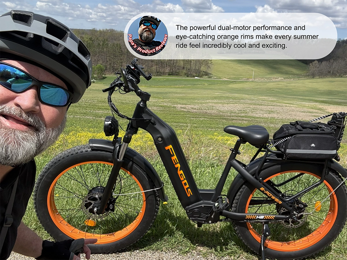 Vélo électrique tout-terrain FENGQS H2 PRO à double moteur